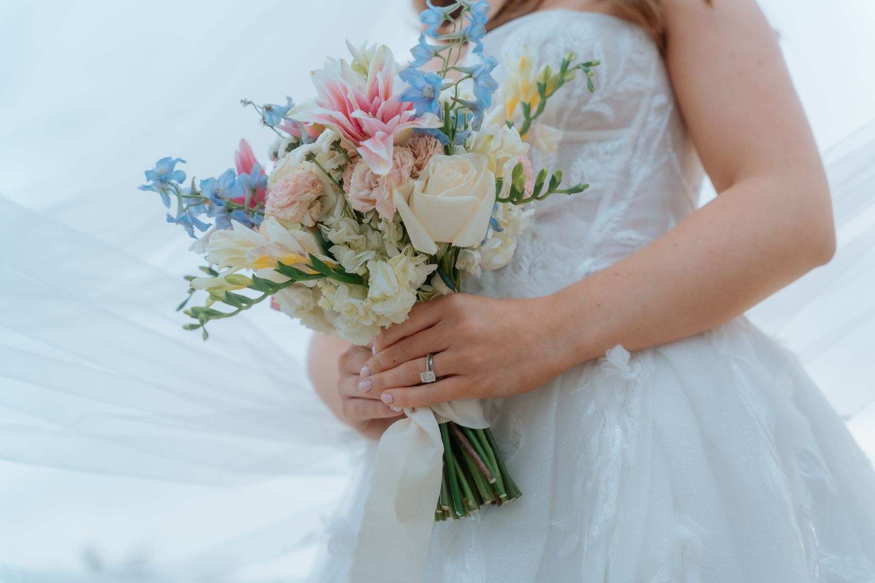 Wedding bouquet detail